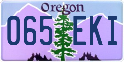 OR license plate 065EKI