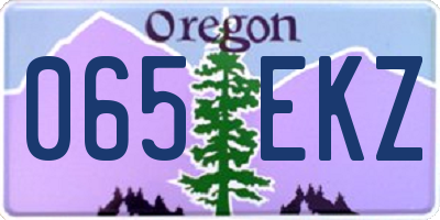 OR license plate 065EKZ