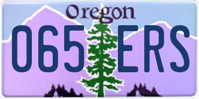 OR license plate 065ERS