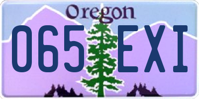 OR license plate 065EXI