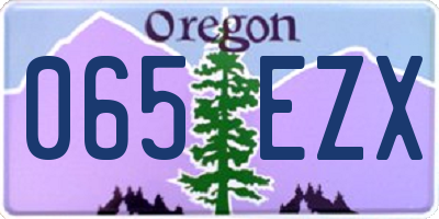 OR license plate 065EZX