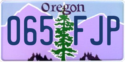 OR license plate 065FJP
