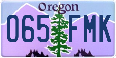 OR license plate 065FMK