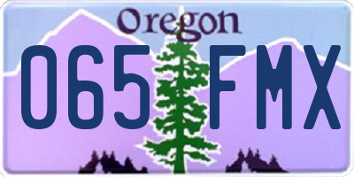OR license plate 065FMX