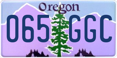 OR license plate 065GGC