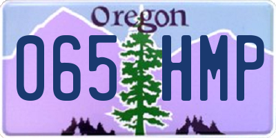 OR license plate 065HMP