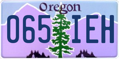OR license plate 065IEH