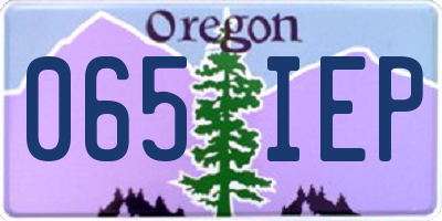 OR license plate 065IEP