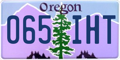 OR license plate 065IHT