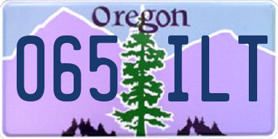 OR license plate 065ILT