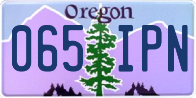 OR license plate 065IPN
