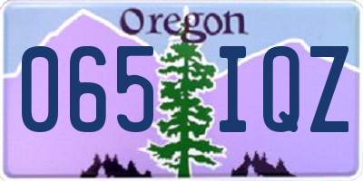 OR license plate 065IQZ