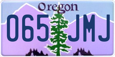 OR license plate 065JMJ