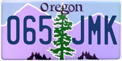 OR license plate 065JMK