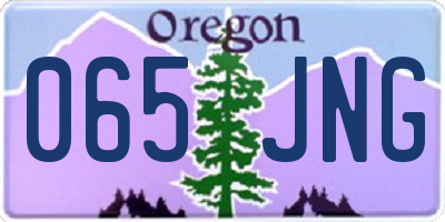 OR license plate 065JNG