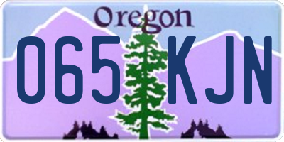 OR license plate 065KJN