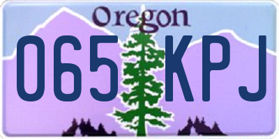 OR license plate 065KPJ