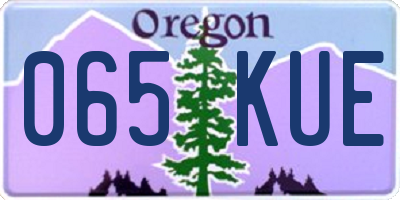 OR license plate 065KUE