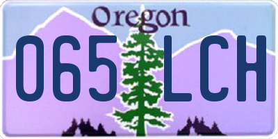 OR license plate 065LCH