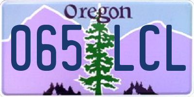 OR license plate 065LCL