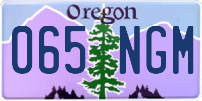 OR license plate 065NGM