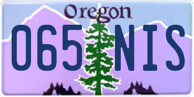 OR license plate 065NIS