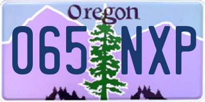 OR license plate 065NXP