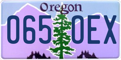OR license plate 065OEX