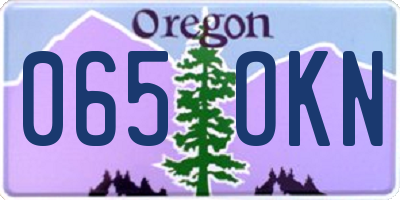 OR license plate 065OKN