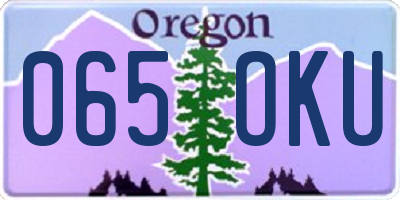 OR license plate 065OKU
