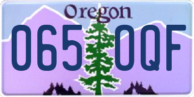 OR license plate 065OQF