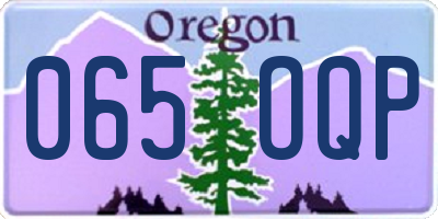 OR license plate 065OQP