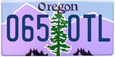 OR license plate 065OTL