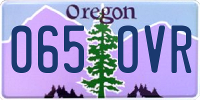 OR license plate 065OVR