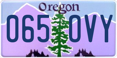 OR license plate 065OVY