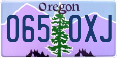 OR license plate 065OXJ