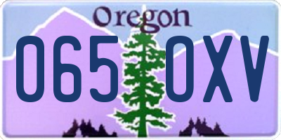 OR license plate 065OXV