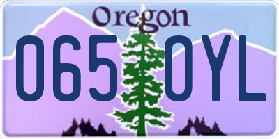 OR license plate 065OYL