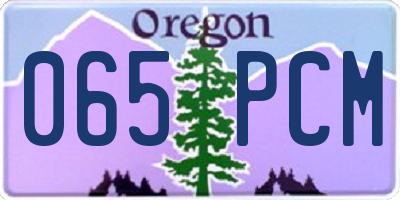 OR license plate 065PCM