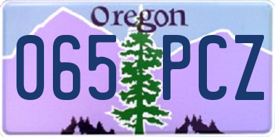OR license plate 065PCZ