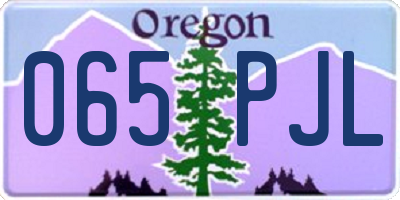 OR license plate 065PJL