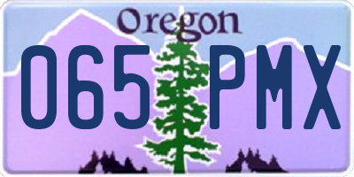OR license plate 065PMX