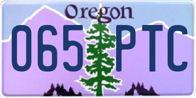 OR license plate 065PTC
