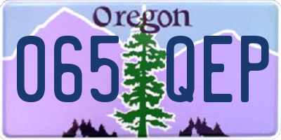OR license plate 065QEP