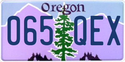 OR license plate 065QEX