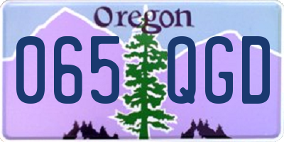 OR license plate 065QGD