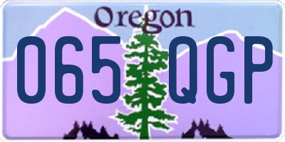 OR license plate 065QGP