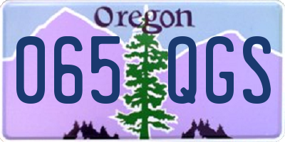 OR license plate 065QGS