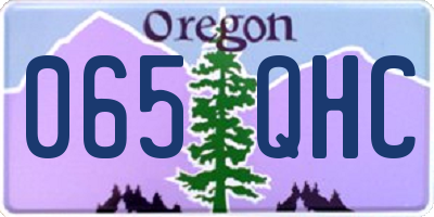 OR license plate 065QHC