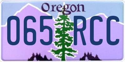 OR license plate 065RCC